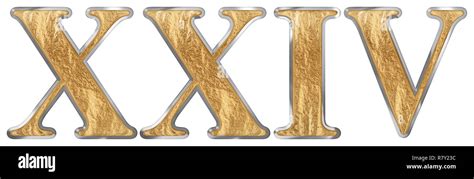 XXIV Roman Numerals .